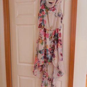 Topshop floral sleeveless dress Size 8. Lined